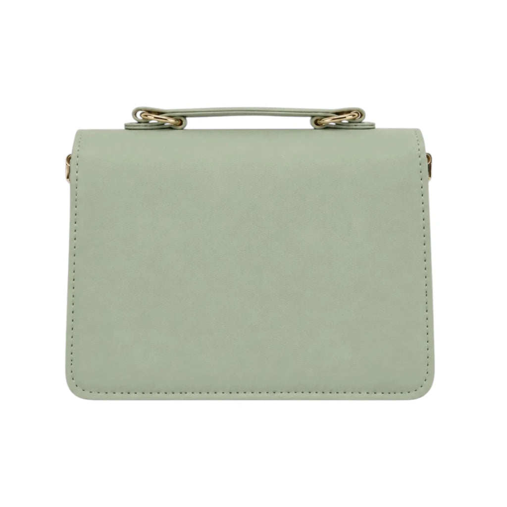 Bagnor Women’s Green Chevron Flap Crossbody Bag