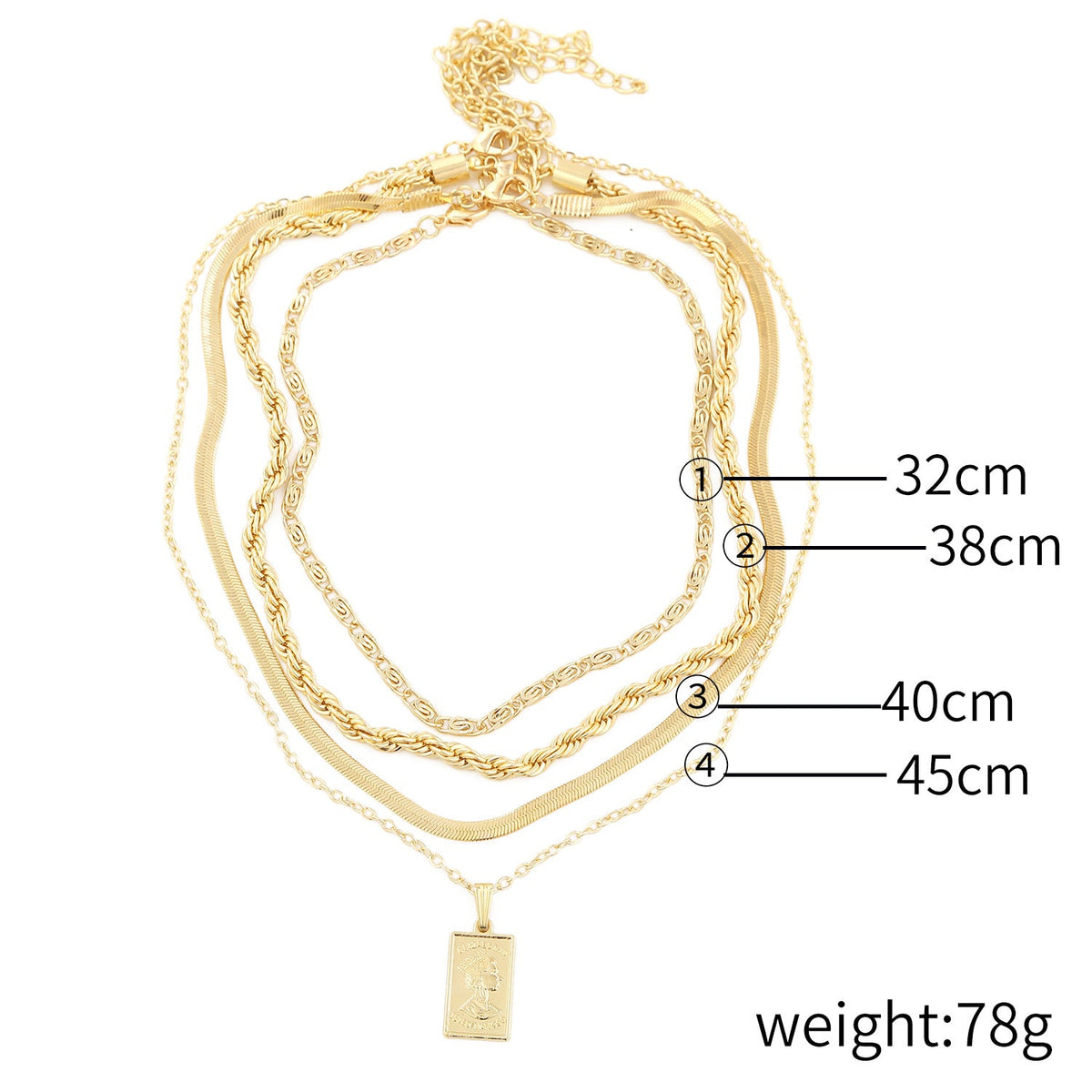 Necklace Female Twist Chain Necklace