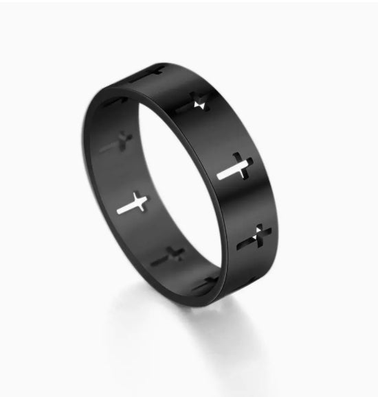 Cut Out Cross Ring