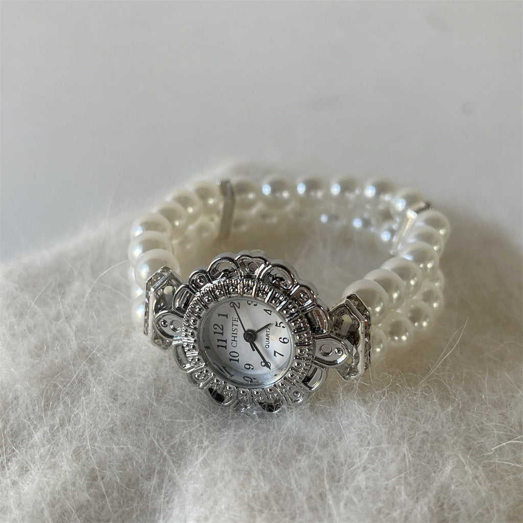 Fashion Women's Pearl Bracelet Watch