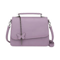 Bagnor Lilac Butterfly Faux Leather Crossbody Bag
