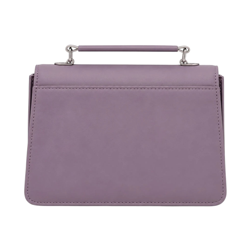 Bagnor Lilac Butterfly Faux Leather Crossbody Bag