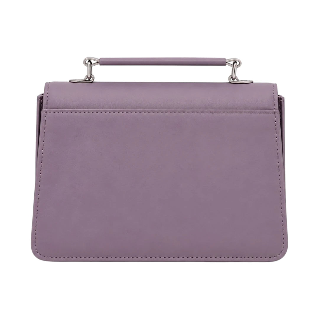 Bagnor Lilac Butterfly Faux Leather Crossbody Bag
