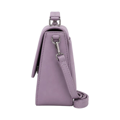 Bagnor Lilac Butterfly Faux Leather Crossbody Bag
