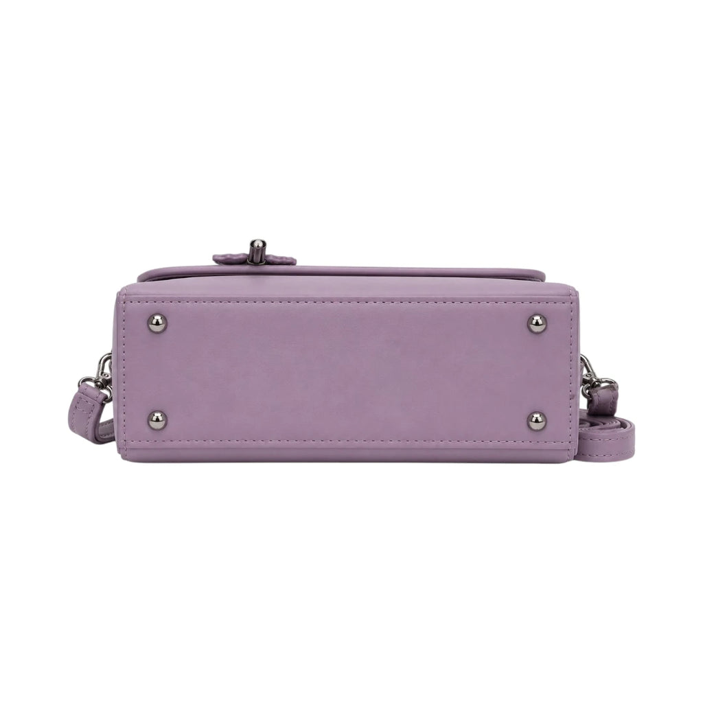 Bagnor Lilac Butterfly Faux Leather Crossbody Bag