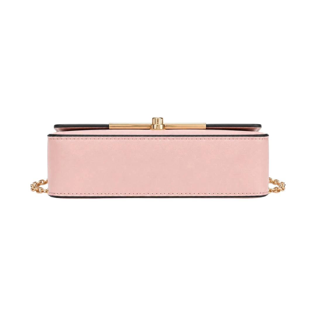 Bagnor Pink Elegance Chain Crossbody Bag