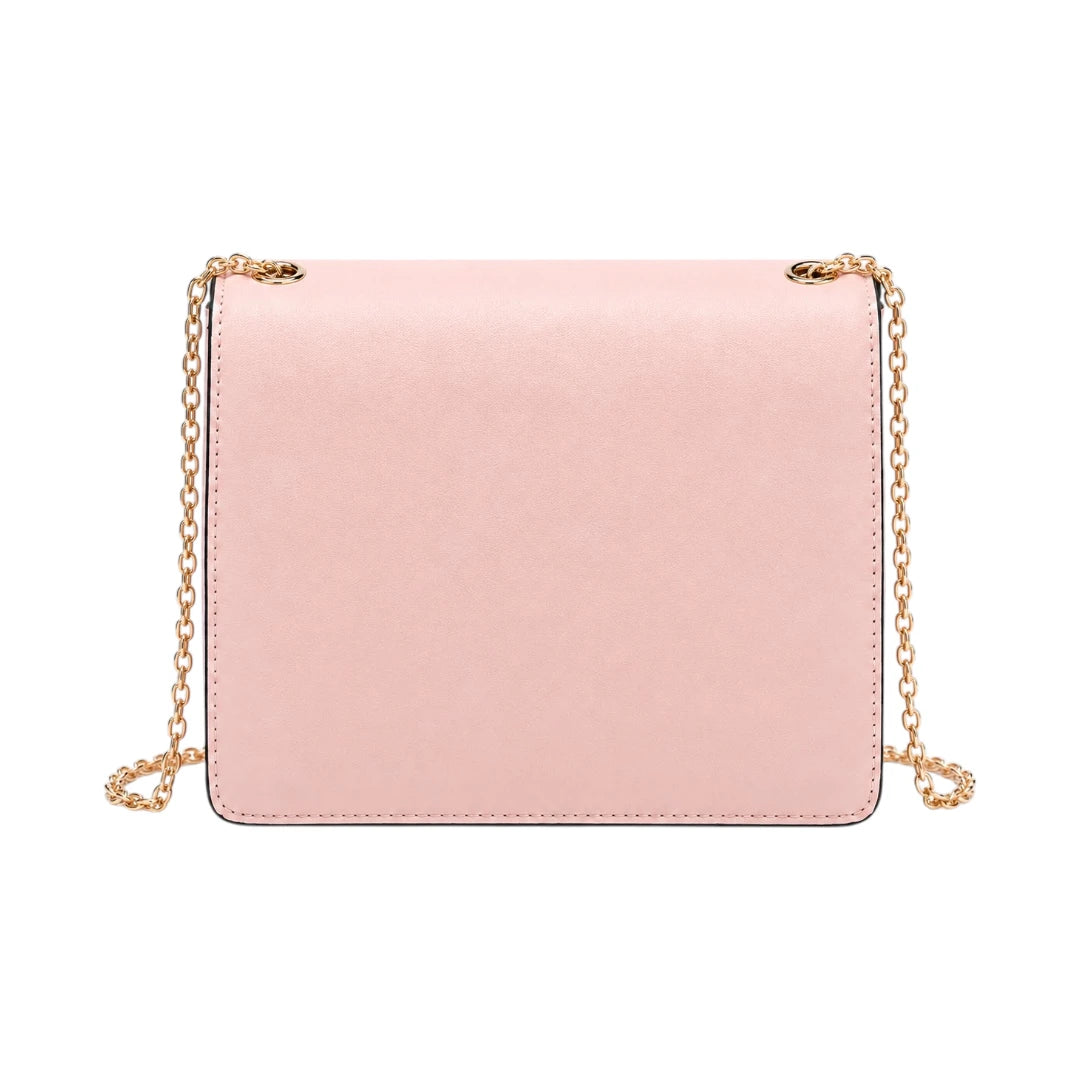 Bagnor Pink Elegance Chain Crossbody Bag
