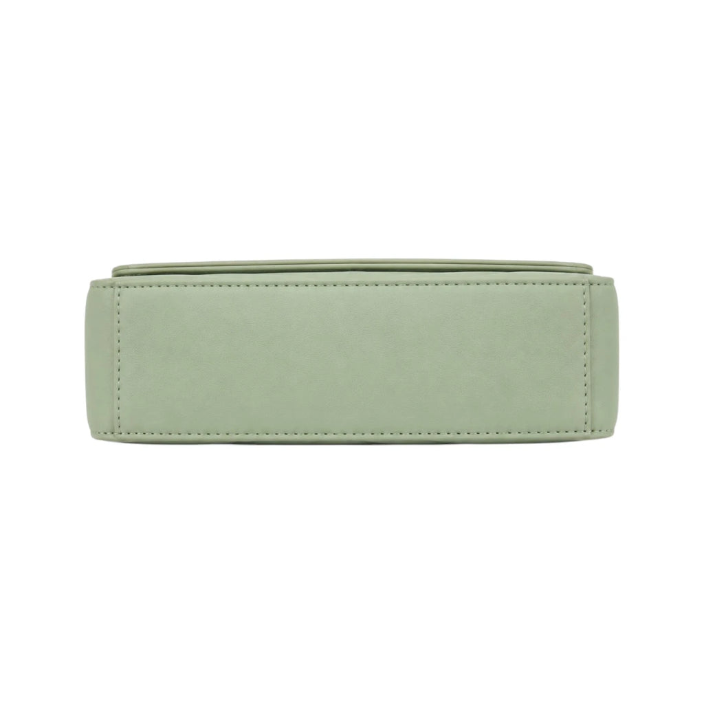 Bagnor Women’s Green Chevron Flap Crossbody Bag
