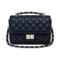 Bagnor navy Quilted Chain Crossbody Bag